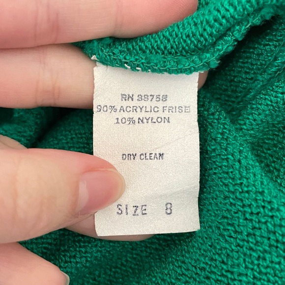 Vintage Kelly Green Knit Skirt Set - Picture 6 of 6